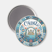 Cádiz Spanien Magnet (Vorderseite/Rückseite)