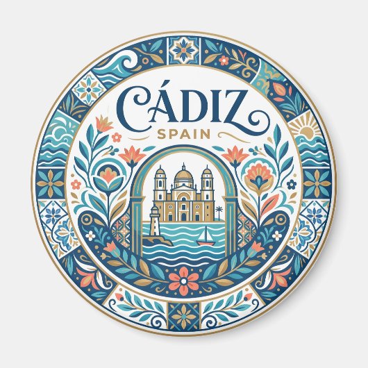 Cádiz Spanien Magnet (Vorne)