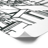 Cadiz Spanien Poster (Ecke)