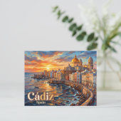 Cádiz Spanien Postkarte (Stehend Vorderseite)