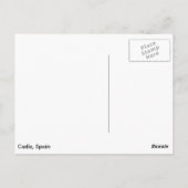 Cadiz, Spanien Postkarte (Rückseite)