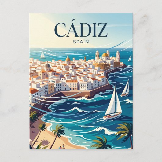 Cádiz Spanien Postkarte (Vorderseite)