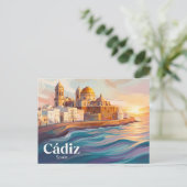 Cádiz Spanien Postkarte (Stehend Vorderseite)