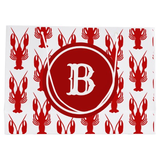 Cadjun| Monogramm Große Geschenktüte (Rückseite)