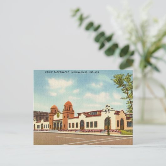 Cadle Tabernacle, Indianapolis, Indiana Postkarte (Stehend Vorderseite)