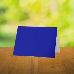 Cadmium Blue Solid Color Dankeskarte<br><div class="desc">Cadmium Blue Solid Color</div>