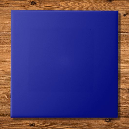 Cadmium Blue Solid Color Fliese