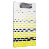Cadmium Gelb und schwarzer Polka Dot Klemmbrett (Rechts)
