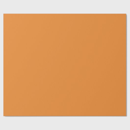 Cadmium Orange Solid Color Geschenkpapier (Flach)