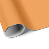 Cadmium Orange Solid Color Geschenkpapier (Rolleneckpunkt)