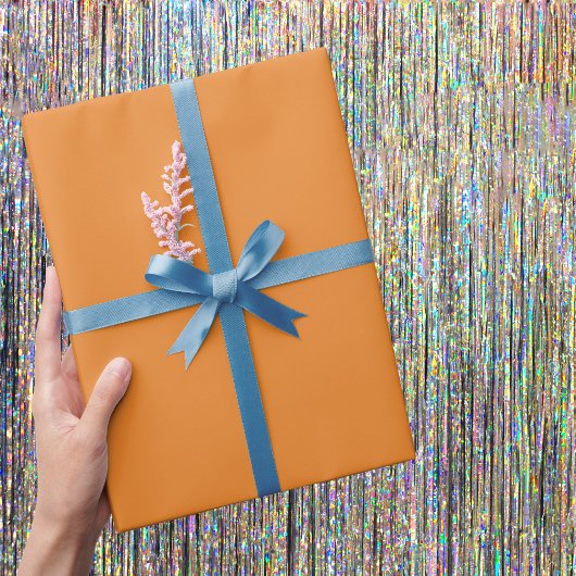 Cadmium Orange Solid Color Geschenkpapier