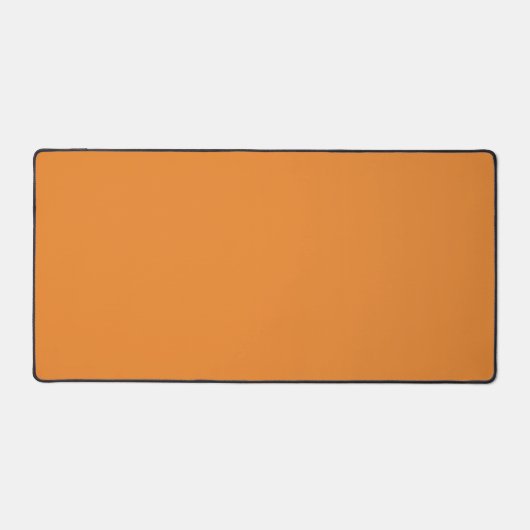 Cadmium orange (solid color)  schreibtischunterlage (Vorderseite)