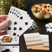 Cadmium Orange und Black Polka Dot Spielkarten (In Situ)