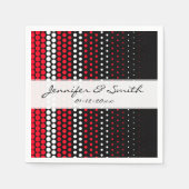 Cadmium Red and White Polka Dot Serviette (Vorderseite)