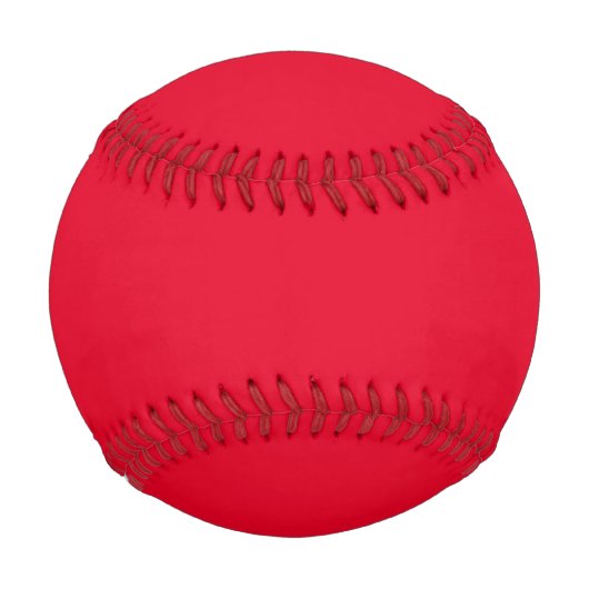 Cadmium Red Solid Color Baseball (Rückseite)