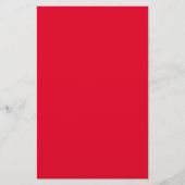 Cadmium Red Solid Color Briefpapier (Vorderseite)