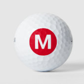 Cadmium Red Solid Color Custom Golfball (Vorderseite)