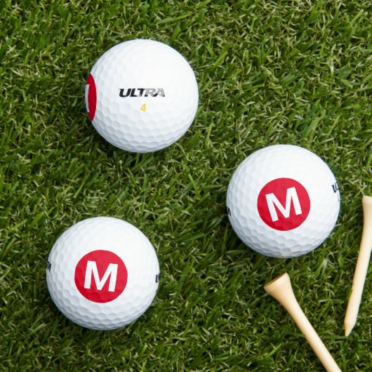 Cadmium Red Solid Color Custom Golfball (Insitu Gras)