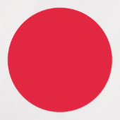 Cadmium Red Solid Color Etiketten (Design 1)