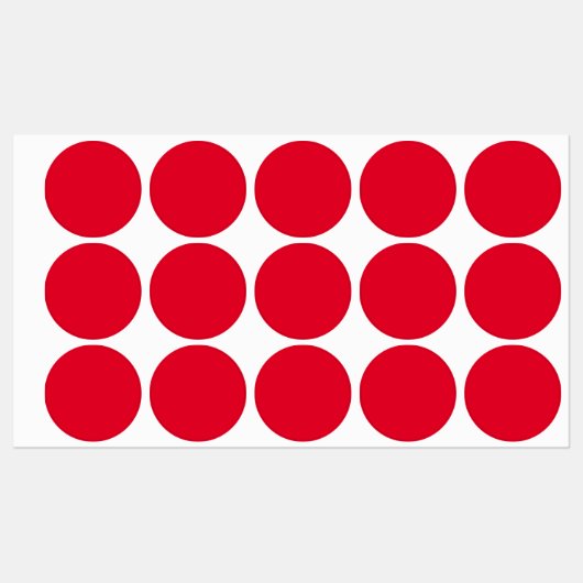 Cadmium Red Solid Color Etiketten (Blatt)