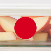 Cadmium Red Solid Color Etiketten (Befestigt)