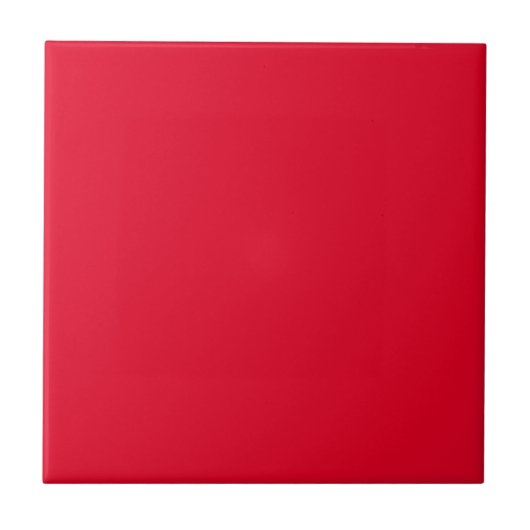 Cadmium Red Solid Color Fliese (Vorderseite)