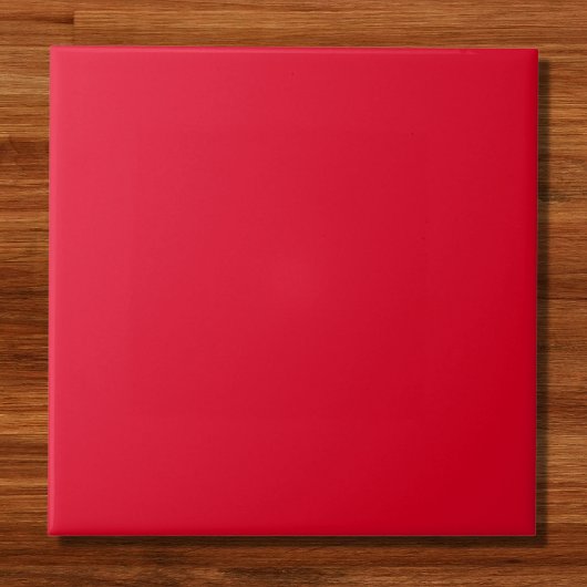 Cadmium Red Solid Color Fliese