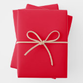 Cadmium Red Solid Color Geschenkpapier Set (Beispiel)