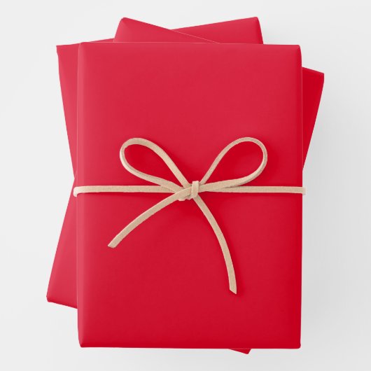 Cadmium Red Solid Color Geschenkpapier Set (Beispiel)