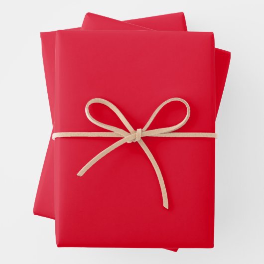 Cadmium Red Solid Color Geschenkpapier Set (Beispiel)