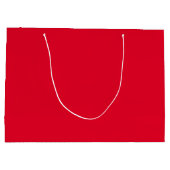 Cadmium Red Solid Color Große Geschenktüte (Rückseite)