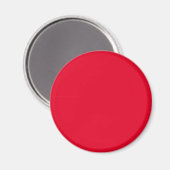 Cadmium Red Solid Color Magnet (Vorderseite/Rückseite)