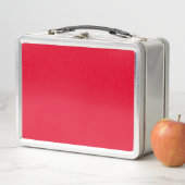 Cadmium Red Solid Color Metall Brotdose (Beispiel)