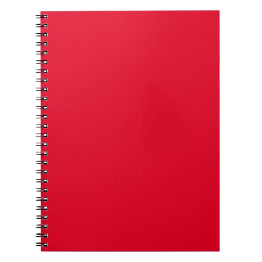 Cadmium Red Solid Color Notizblock (Vorderseite)