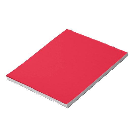 Cadmium Red Solid Color Notizblock (Rotiert)