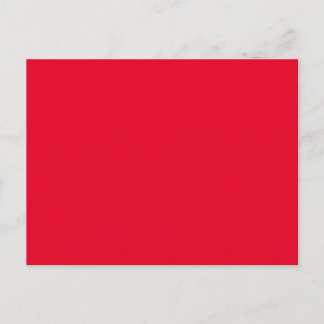 Cadmium Red Solid Color Postkarte