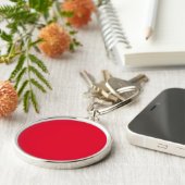 Cadmium Red Solid Color Schlüsselanhänger (Seite)