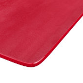 Cadmium Red Solid Color Schneidebrett (Ecke)