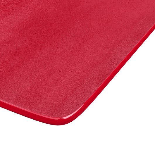 Cadmium Red Solid Color Schneidebrett (Ecke)