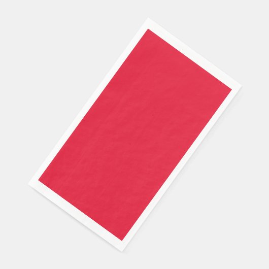 Cadmium Red Solid Color Serviette (Ecke)