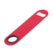 Cadmium Red Solid Color Speed Flaschenöffner (Vorderseite Schrägansicht)