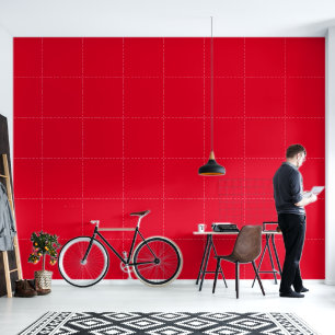 Cadmium Red Solid Color Tapete