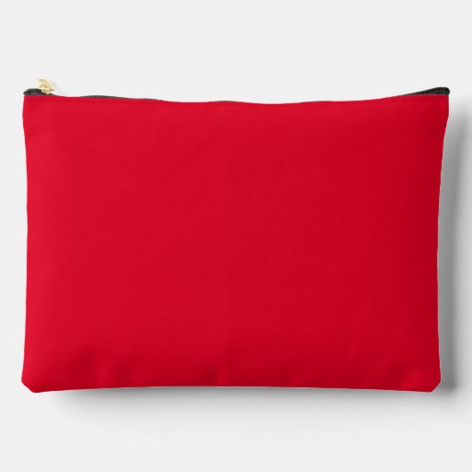 Cadmium Red Solid Color Zubehörtasche (Vorderseite)