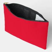 Cadmium Red Solid Color Zubehörtasche (Offen)