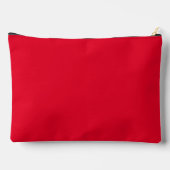Cadmium Red Solid Color Zubehörtasche (Rückseite)