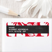 Cadmium Red Tropical Hibiskus; Chalkboard (Insitu)