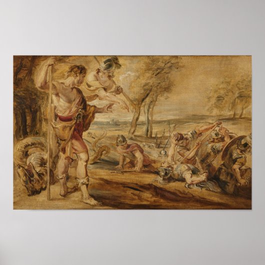 Cadmus sät Drachenzähne Poster (Vorne)