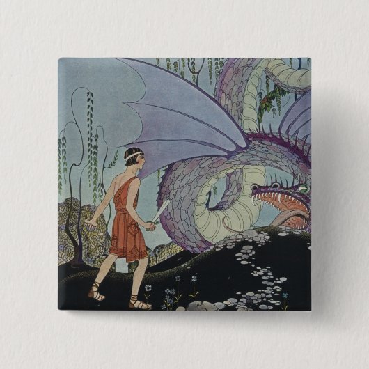 Cadmus und der Drache Button (Vorderseite)