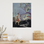 Cadmus und der Drache Poster (Küche)