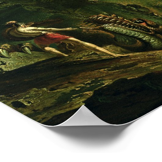 Cadmus und der Drache Poster (Ecke)